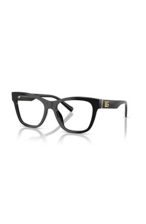 Dolce & Gabbana 55mm Square optical glasses in Black at Nordstrom