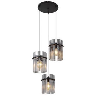 Globo Lighting L&aacute;mpara Colgante - Gorley - Negro - Vidrio - &Oslash; 47cm - E27