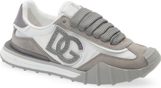 Dolce & Gabbana Athletic Sneaker in Bianco/Grafite at Nordstrom, Size 11.5Us
