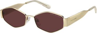 Marc Jacobs Marc 496/S Zonnebril - Dames - Zonnebrillen - Geel - 55 MM - Accessoires