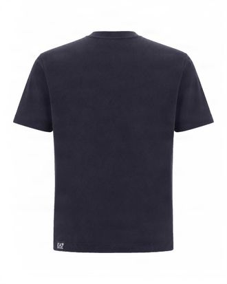 Emporio Armani Logo-Print Cotton Jersey T-Shirt - Black