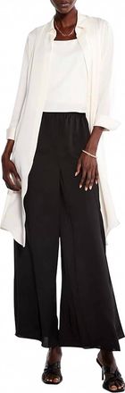 Nic+Zoe Statement Button Front Shirt In Cream