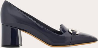 Ferragamo Women Gancini ornament pump Blue Size 2.5