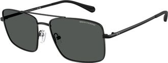 A|X Armani Exchange AX2054S 600087 Mens Sunglasses Black Size 57