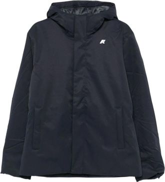 K-Way Jacko Gewatteerde Jas met Capuchon - Heren - Zomerjassen - Zwart - XL - Polyester - Jassen