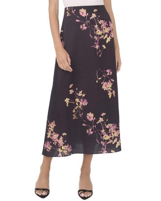 Vince Camuto A-Line Slip Midi Skirt
