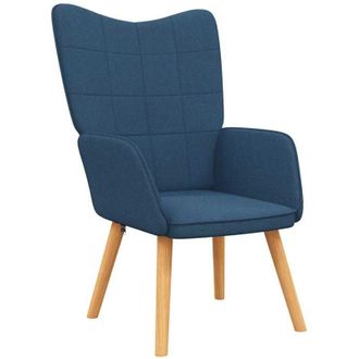 vidaXL Sill&oacute;n De Relax De Tela Azul Vidaxl