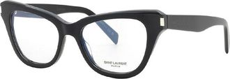 Saint Laurent Cat-Eye Full Rim Eyeglasses - Black