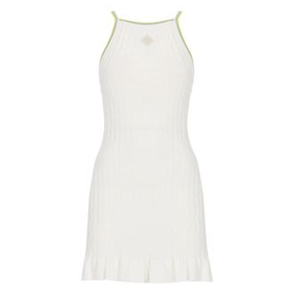 Casablanca Short Dresses, female, White, Size: M Ruffled-hem Dress