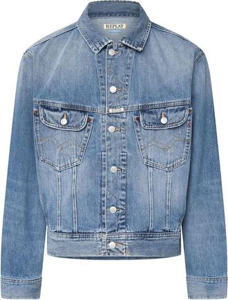 Replay Mens Denim Jacket in Blue - Size X-Large