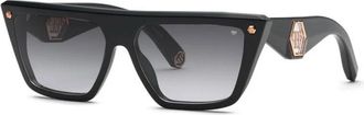 Philipp Plein Cat Eye Zonnebril - Dames - Zonnebrillen - Zwart - 58 MM - Accessoires