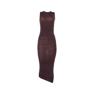 Wolford Vestido Vaporoso con Drapeado - Dresses - Mujer - P&uacute;rpura - L