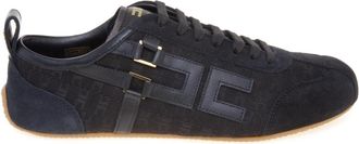 Elisabetta Franchi Nappa en Su&egrave;de Sneakers - Dames - Sneakers - Zwart - 36 EU - Su&egrave;de - Schoenen