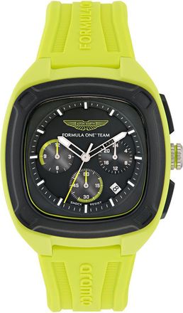 Aston Martin Am Formula 1 Ovr W Mens Yellow Watch MTFO1F503 Silicone - One Size