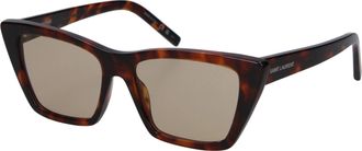 Saint Laurent Donnas Occhiali da sole Acetato Marrone