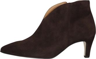 Gabor 8017.01 Enkellaars - Dames - Laarzen met Hak - Bruin - 37 EU - Leer - Schoenen