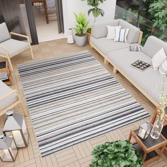 Tapiso Alfombra de exterior de polipropileno en beige y gris 200x300 cm