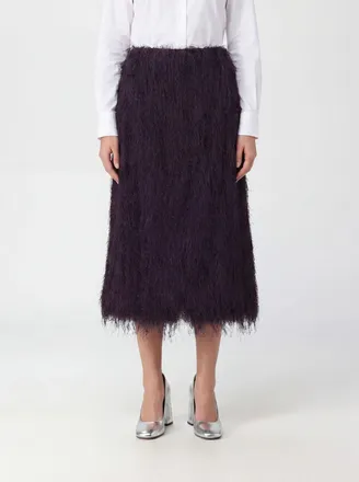 Dries Van Noten Gonna midi con frange