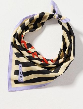 Clare Vivier Striped Hair Scarf