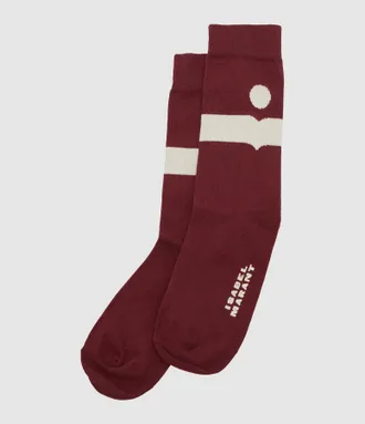 Isabel Marant Chaussettes Nesson Burgundy