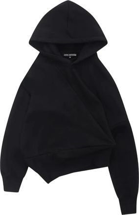 Junya Watanabe Felpa con design asimmetrico in cotone - Nero