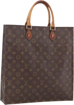 Louis Vuitton Pre-owned Monogram Canvas Handtas - Dames - Vintage Shopper - Bruin - ONE Size - Leer - Vintage