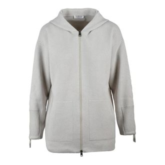 PANICALE Cardigans, female, Beige, S, Cardigan con Zip