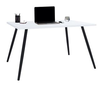 VCM Vcm - Mesa De Escritorio Mesa De Oficina Scandanivischer Retro Look Salia 160x80 Cm (blanco)