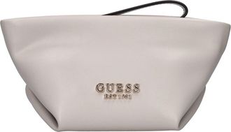 Guess Eco Evaine Pouch - Dames - Clutches - Beige - ONE Size - Leer - Tassen