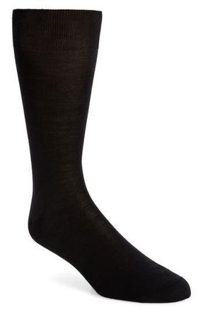 Canali Solid Wool Blend Socks in Black at Nordstrom Rack, Size Medium