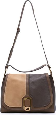 Fendi Pre-owned Fendi Calfskin Colorblock Anna Satchel Ladies 8BT189-GVR 119-2461