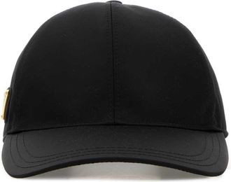 Prada Black Nylon Baseball Cap