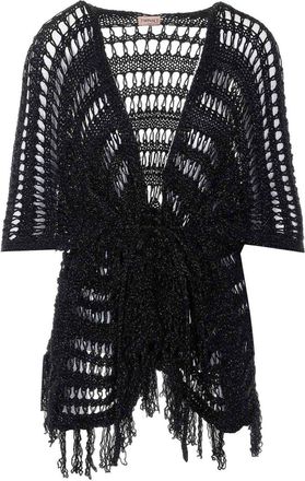 Twinset Black Lurex Mesh Dress