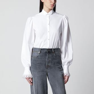 Valentino White cotton poplin shirt