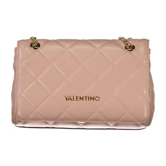 Mario Valentino Tassen, Dames, Roze, ONE Size, Roze Schoudertas met Kettingband