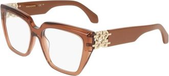 Ferragamo Optisch Montuur - Dames - Brillen - Beige - 53 MM - Accessoires