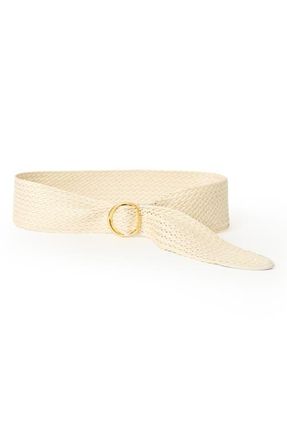 B-Low The Belt Caterina Woven Belt in Bone Gold at Nordstrom, Size Medium
