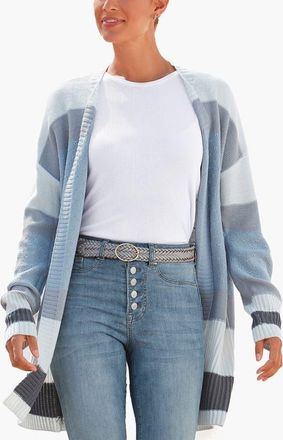 Lascana Color Block Cardigan in Blue Multi at Nordstrom, Size 10