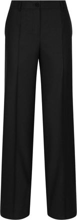 Dolce & Gabbana flared virgin-wool trousers - women - Virgin Wool - 48 - Black