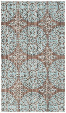 Safavieh Alfombra poli&eacute;ster marrone 122 x 183 cm