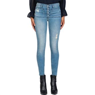Black Orchid Ava Patch Pocket Skinny Jeans In One Last Time