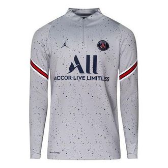 Nike Jordan Air Jordan x Paris Saint Germain ADV Elite Strike Drill Top Grey Navy Red DH7555-013