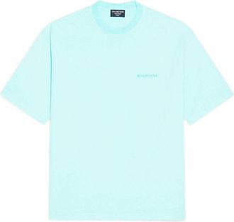 Balenciaga Logo T-Shirt Medium Fit Mint Tint 612966TLVB93062