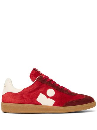 Isabel Marant Sneakers con inserti in pelle scamosciata - Rosso