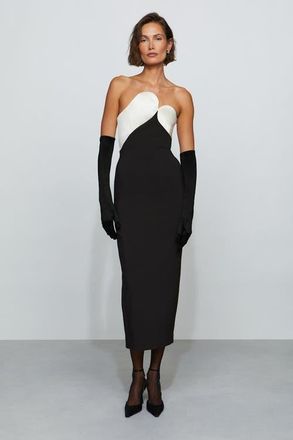 Et Ochs Court Combo Dress in Black/ivory at Nordstrom, Size 10