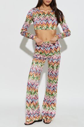 Missoni Short Top With Long Sleeves, Womens, Multicolour