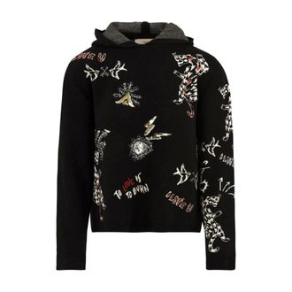 Akep Hoodies & sweatvesten, Dames, Zwart, S, Wol, Akep Sweaters