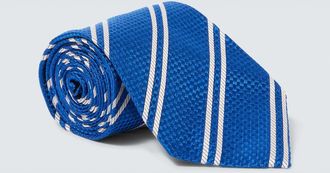 Tom Ford Striped silk twill tie