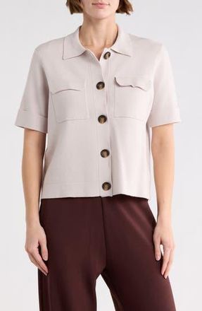 T Tahari Cardigan Sweater in Tranquil Taupe at Nordstrom Rack, Size X-Large