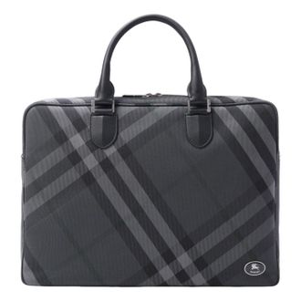 Burberry Grid Briefcase Charcoal 8116532